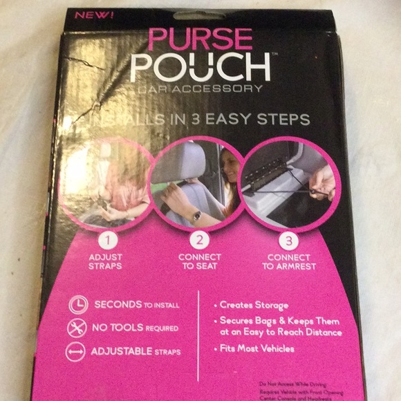 Black  Purse Pouch Car Accessory As Seen on TV Brand New. Great Gift! - Picture 2 of 4